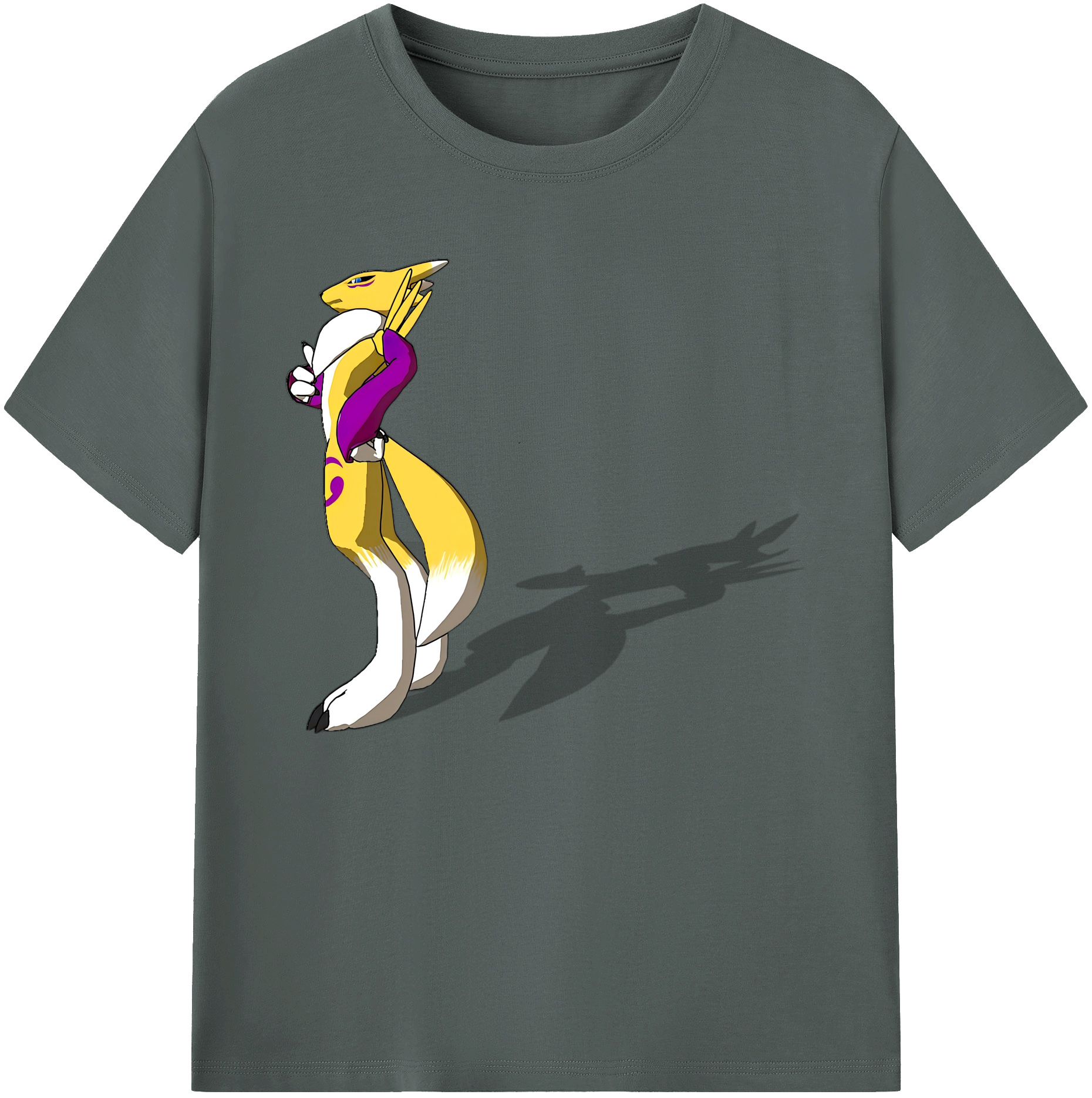 （画像用） Digimon デジタルモンスター/デジモン 綿100％ メンズ半袖Tシャツ｜肌触りやわらか＆通気性